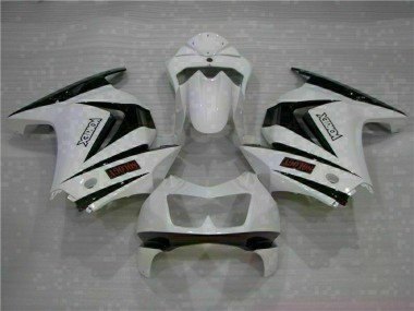 Blanc Noir Carénage Kawasaki EX250 2008-2012 Abordables