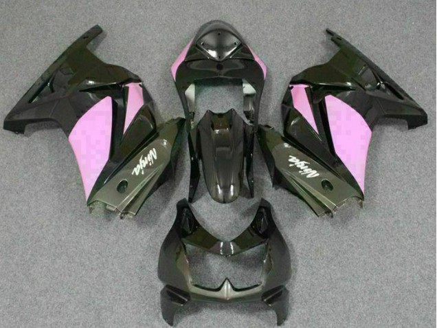 Noir Rose Ninja Carénage Kawasaki EX250 2008-2012 Noir Rose Ninja Carénage Kawasaki EX250 2008-2012