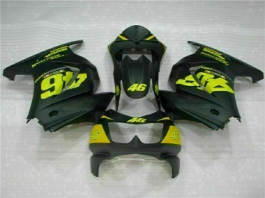 Noir Jaune 46 Carénage Kawasaki EX250 2008-2012 Abordables