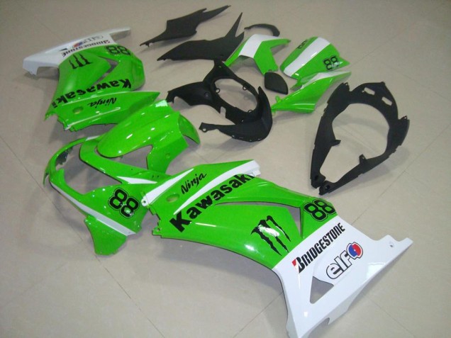 Vert et Blanc Carénage Kawasaki ZX 250R 2008-2012