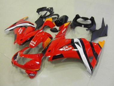 Rouge Noir Carénages Kawasaki ZX 250R 2008-2012 Abordables