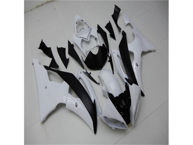 Blanc Noir Carénages & Carrosserie Yamaha R6 2008-2016