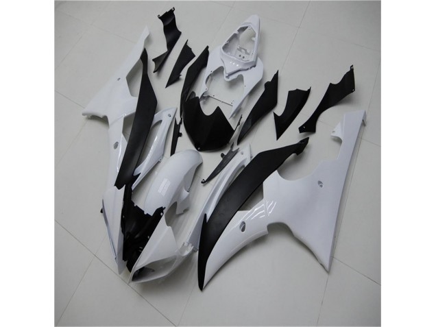 Blanc Noir Carénages & Carrosserie Yamaha R6 2008-2016