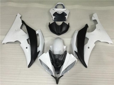 Blanc Noir Carénages & Carrosserie Yamaha R6 2008-2016 Abordables