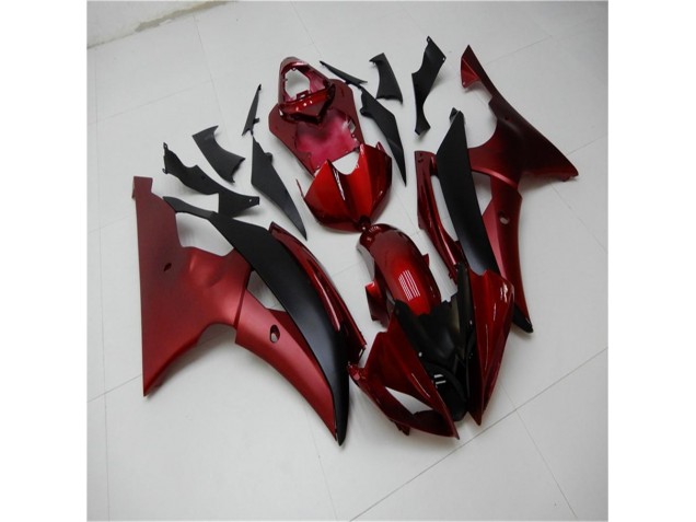 Rouge Noir Carénages Yamaha R6 2008-2016 Rouge Noir Carénages Yamaha R6 2008-2016