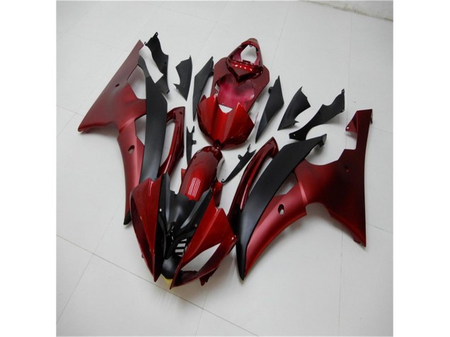 Rouge Noir Carénages Yamaha R6 2008-2016 Rouge Noir Carénages Yamaha R6 2008-2016