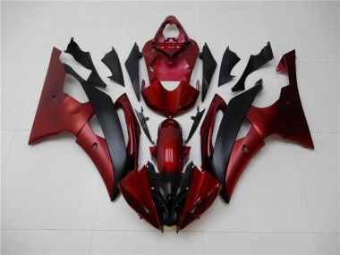 Rouge Noir Carénages Yamaha R6 2008-2016 Abordables