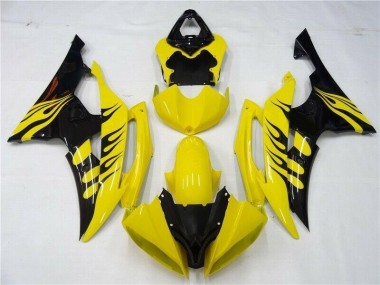 Jaune Noir Carénage Yamaha R6 2008-2016 Abordables