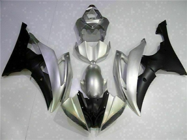 Argent Noir Carénage Yamaha R6 2008-2016 Argent Noir Carénage Yamaha R6 2008-2016