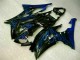 Bleu Flamme Noir Carénage Yamaha R6 2008-2016 Bleu Flamme Noir Carénage Yamaha R6 2008-2016