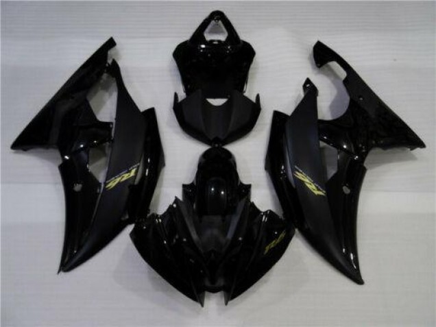 Brillant Noir Mat Carénage Yamaha R6 2008-2016 Brillant Noir Mat Carénage Yamaha R6 2008-2016