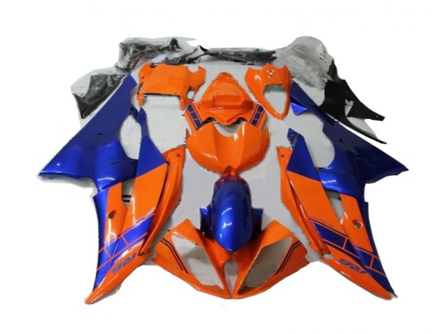 Orange Bleu Carénage Yamaha R6 2008-2016 Orange Bleu Carénage Yamaha R6 2008-2016