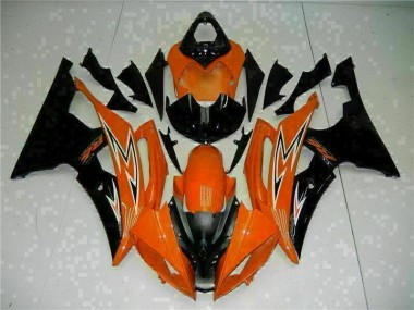 Orange Noir Carénage Yamaha R6 2008-2016 Abordables