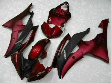 Rouge Noir Carrosserie Yamaha R6 2008-2016 Abordables