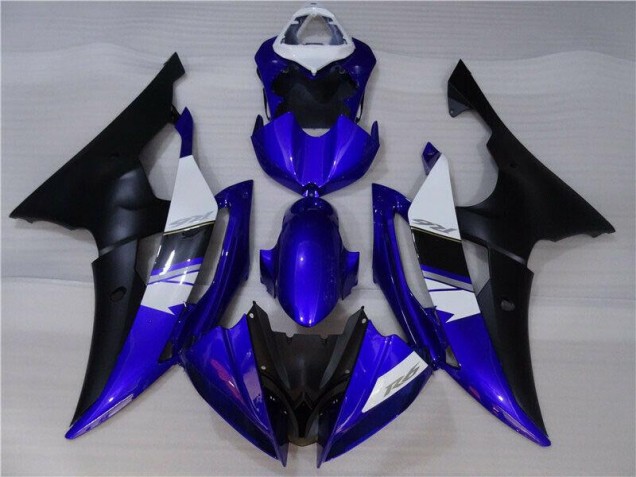 Bleu Noir Carénages Yamaha R6 2008-2016