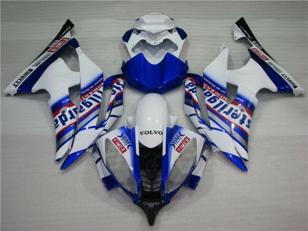 Blanc Bleu Sterilgarda Volvo Carénage Yamaha R6 2008-2016