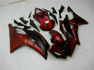 Rouge Noir Kit Carénages Complet Yamaha R6 2008-2016 Abordables