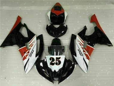 Blanc Noir Kit Carénages Yamaha R6 2008-2016 Abordables