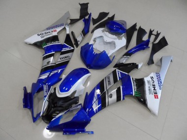 Bleu Blanc ENEOS Carénage Yamaha R6 2008-2016 Abordables