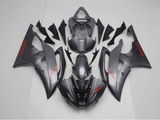 Noir Mat Gris Carénage Yamaha R6 2008-2016
