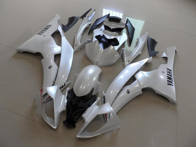 Blanc Nacré Style OEM Carénage Yamaha R6 2008-2016 Blanc Nacré Style OEM Carénage Yamaha R6 2008-2016