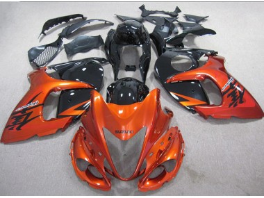 Orange Noir Carénage Suzuki GSXR 1300 Hayabusa 2008-2019 Abordables