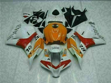 Blanc Orange Repsol Carénage Honda CBR 600 RR 2009-2012 Abordables