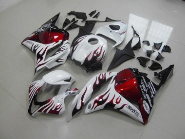 Rouge Noir Flamme Carénage Honda CBR 600 RR 2009-2012 Abordables