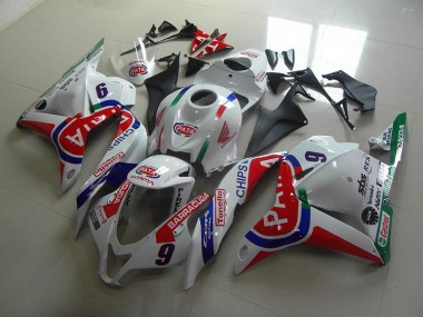 Rouge Blanc Pata Carénage Honda CBR 600 RR 2009-2012 Abordables