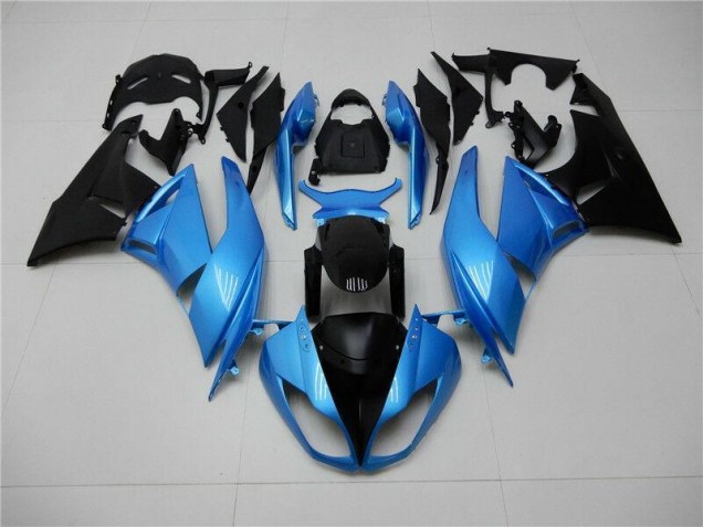 Bleu Noir Carénages Kawasaki ZX6R 2009-2012 Bleu Noir Carénages Kawasaki ZX6R 2009-2012