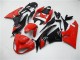 Rouge Noir Carénage Kawasaki ZX6R 2009-2012 Rouge Noir Carénage Kawasaki ZX6R 2009-2012