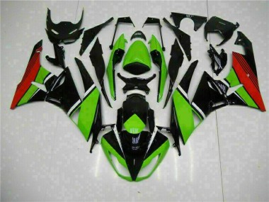 Noir Vert Rouge Carénage Kawasaki ZX6R 2009-2012 Abordables