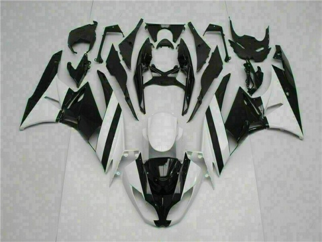 Blanc Noir Carénage Kawasaki ZX6R 2009-2012 Blanc Noir Carénage Kawasaki ZX6R 2009-2012