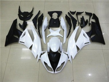 Blanc Carénage Kawasaki ZX6R 2009-2012 Abordables