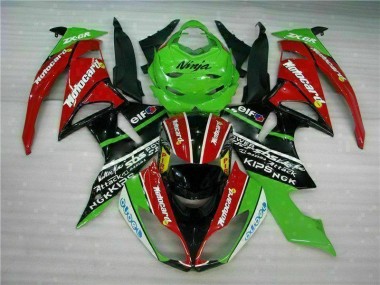 Noir Rouge Vert card Carénage Kawasaki ZX6R 2009-2012 Abordables