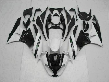 Noir Blanc Carénage Kawasaki ZX6R 2009-2012 Abordables