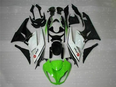 Vert Noir Blanc 25 Carénage Kawasaki ZX6R 2009-2012 Abordables