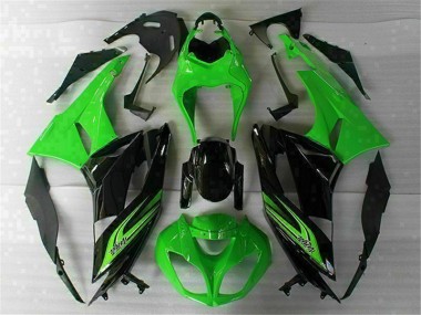 Vert Noir Carénage Kawasaki ZX6R 2009-2012 Abordables