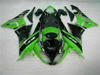 Vert Noir Carénages Kawasaki ZX6R 2009-2012 Abordables