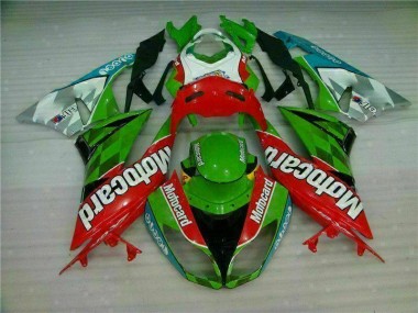 Rouge Vert card Carénage Kawasaki ZX6R 2009-2012 Abordables
