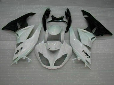 Blanc Noir Carénages Kawasaki ZX6R 2009-2012 Abordables