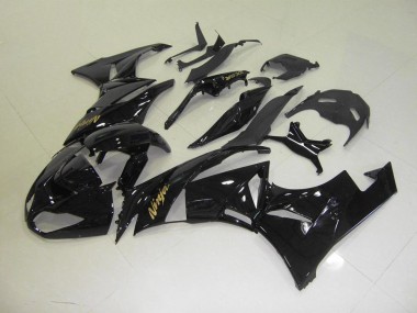 Noir avec Or Décalque Carénage Kawasaki ZX6R 2009-2012 Abordables