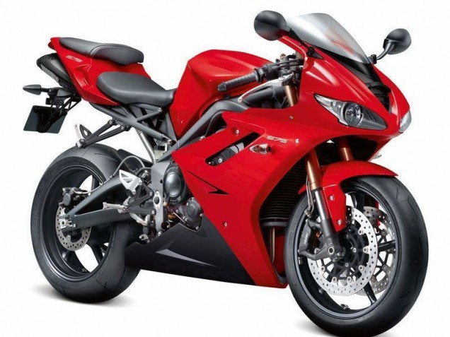 Rouge Noir Carénage Triumph Daytona 675 Triple 2009-2012 Rouge Noir Carénage Triumph Daytona 675 Triple 2009-2012