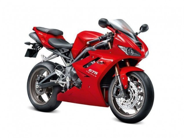 Rouge Carénage Triumph Daytona 675 Triple 2009-2012 Rouge Carénage Triumph Daytona 675 Triple 2009-2012
