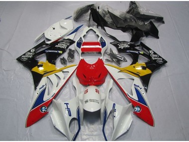 Rouge Blanc Jaune Carénage BMW S1000RR 2009-2014 Abordables