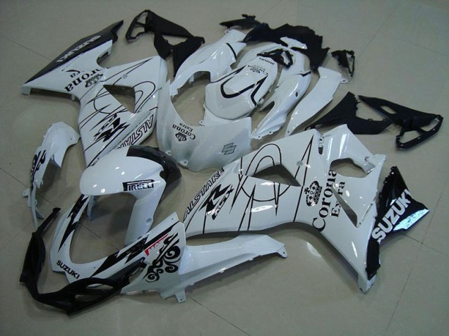 Blanc Corona Carénage Suzuki GSXR 1000 K9 2009-2016 Blanc Corona Carénage Suzuki GSXR 1000 K9 2009-2016