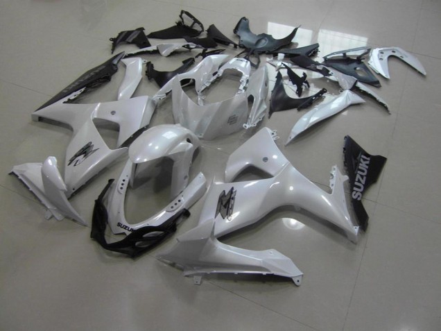 Blanc Nacré et Noir Carénage Suzuki GSXR 1000 K9 2009-2016 Blanc Nacré et Noir Carénage Suzuki GSXR 1000 K9 2009-2016