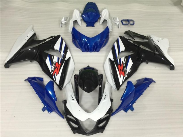 Blanc Bleu Noir Carénages Suzuki GSXR 1000 K9 2009-2016 Blanc Bleu Noir Carénages Suzuki GSXR 1000 K9 2009-2016