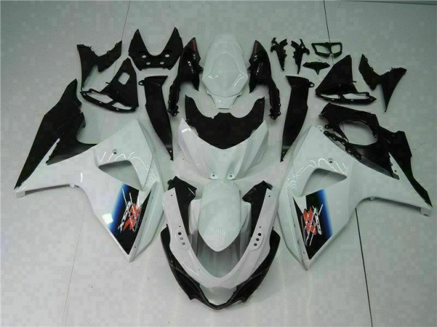 Blanc Noir Carrosserie Suzuki GSXR 1000 K9 2009-2016 Blanc Noir Carrosserie Suzuki GSXR 1000 K9 2009-2016