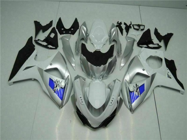 Argent Blanc Carénage Suzuki GSXR 1000 K9 2009-2016 Argent Blanc Carénage Suzuki GSXR 1000 K9 2009-2016